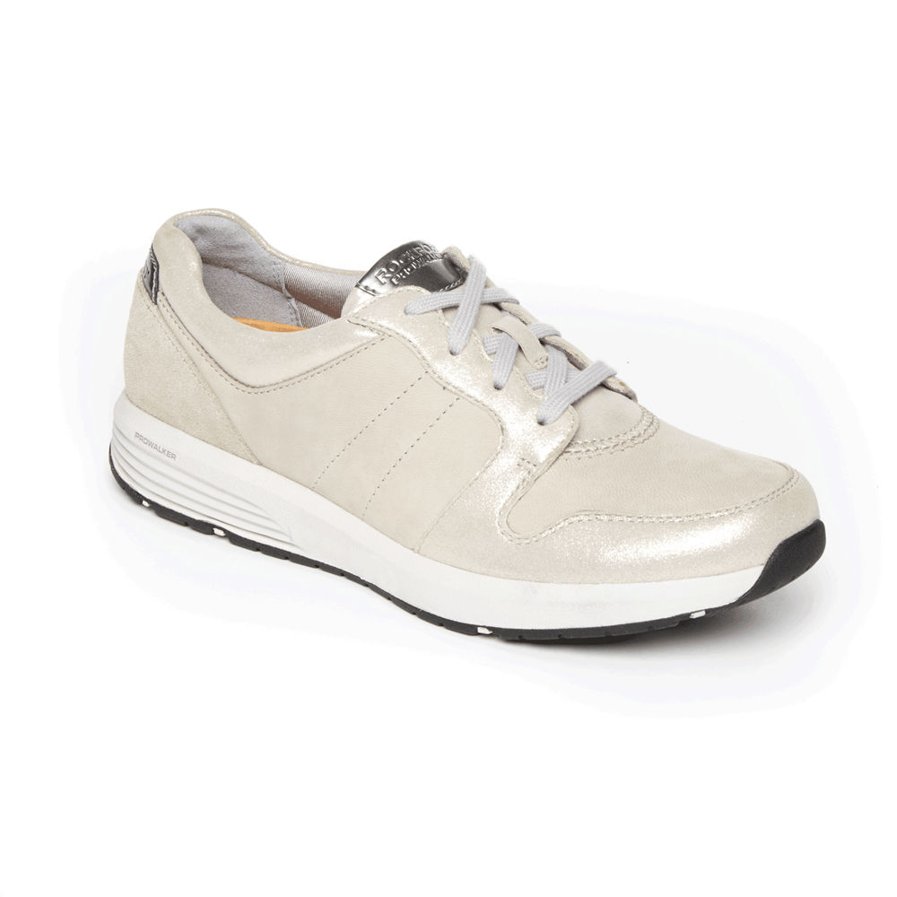 Rockport Singapore Womens Sneakers - Trustride Derby Trainer Beige - FU6380724